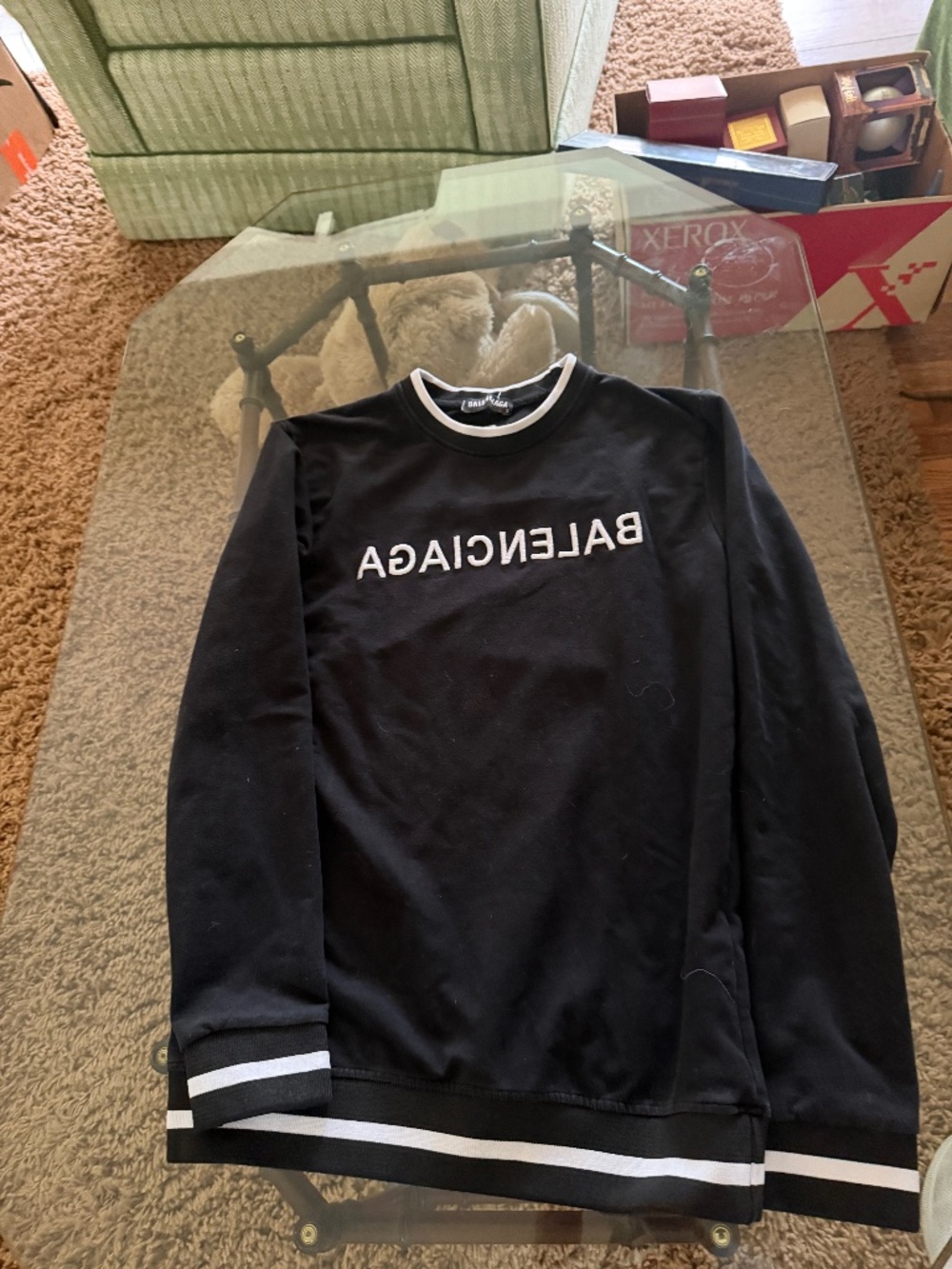 Balenciaga size small black sweatshirt